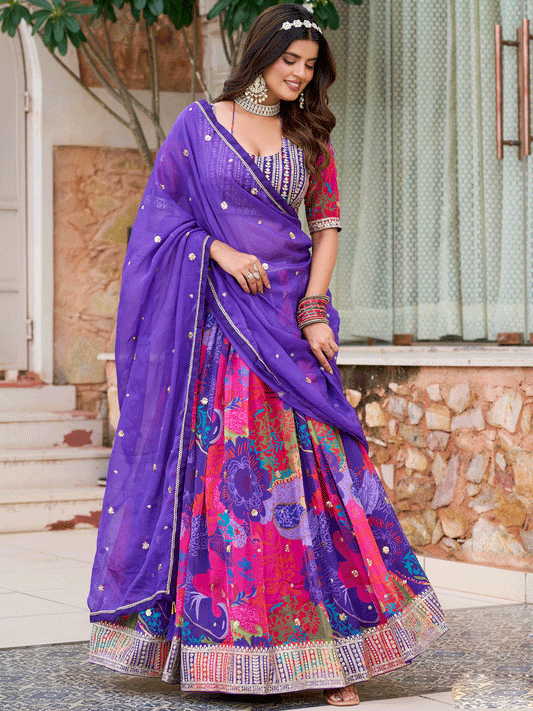 Miraculous Multi Colour Lehenga Choli