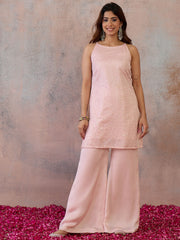 Women Embroidered Regular Sequinned Kurta with Palazzos & With Dupatta