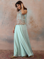 Bling and Sparkly Embroidered Top with Skirt