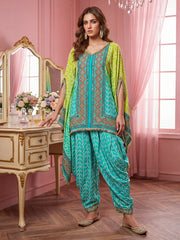 Bohemian Silk Printed Tunic with Palazzos