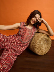 Women Geometric Printed Basic Jumpsuit