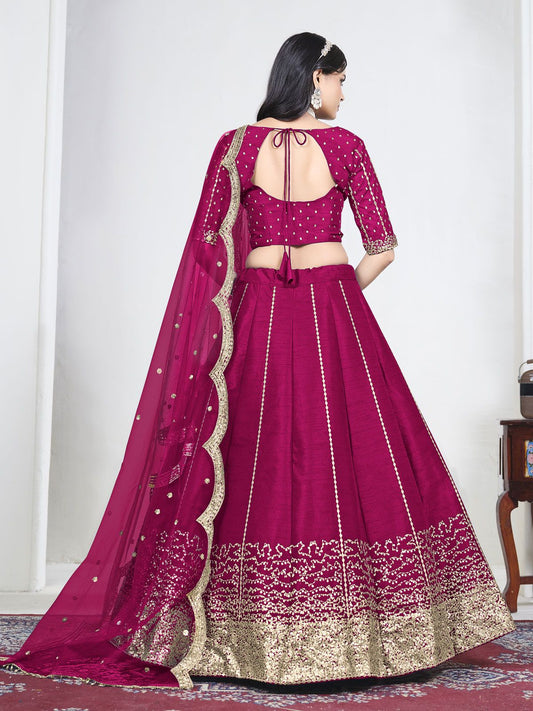 Women Rani Art Silk Lehenga Choli
