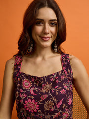 Women Printed Basic Jumpsuit