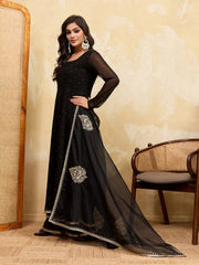 Women Ethnic Motifs Embroidered Regular Kurta with Sharara & With Dupatta