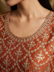 Rust Chinon Work Palazzo Suit