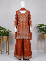 Rust Chinon Work Palazzo Suit