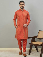 Men Ethnic Motifs Regular Kurta with Pyjamas