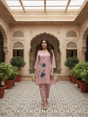 Embroidered Tunic with Trousers