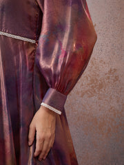 Printed Square Neck Maxi Ethnic Dresses