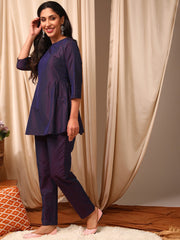 Purple Top with Trouser Co-Ords