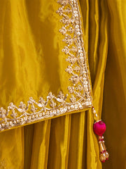 Isha Soft Silk Handwork Saree in Yellow