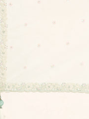 Sea Green Chinon Sequins and Zarkan embroidery Semi-Stitched Lehenga choli & Dupatta