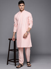 Men Ethnic Motifs Embroidered Regular Chikankari Kurta With Trousers