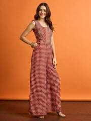 Women Geometric Printed Basic Jumpsuit
