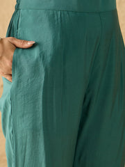 Women Ethnic Motifs Embroidered Regular Mirror Work Kurta with Trousers & With Dupatta