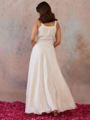 Embroidered Shoulder Straps Gown Ethnic Dresses