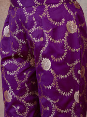 Floral Woven Design Tunic with Palazzos