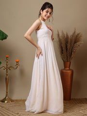 Girls Embroidered Halter Neck Ethnic Dresses