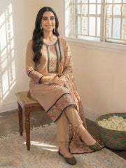 Brown Embroidered Casual & Festive Pant Style Suit