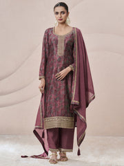 Maroon Printed Pakistani Pant Suit