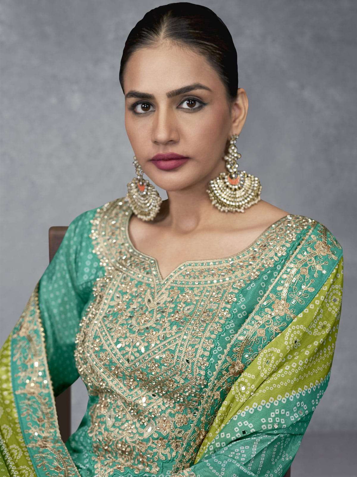 Off White Real Georgette Pant Suit main image 1