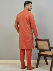 Men Ethnic Motifs Regular Kurta with Pyjamas