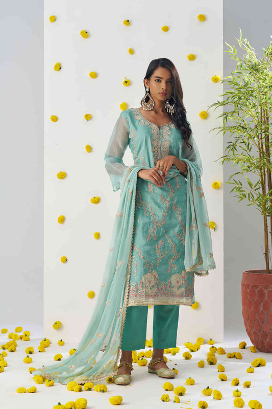 Artistic Crush Firozi Trendy Salwar Kameez