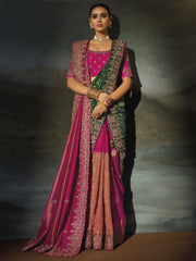 Rani Wedding Festive Designer Saree