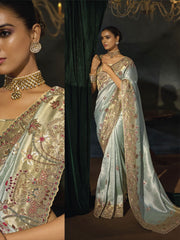 Green Wedding Festive Designer Saree