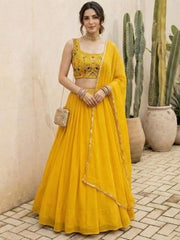 Aurelia Sunlit Georgette Lehenga Set