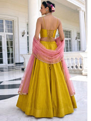 Solara Sunlit Yellow Silk Lehenga Set