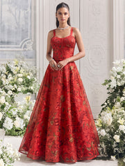 Orange Color Organza Printed Lehenga Blouse