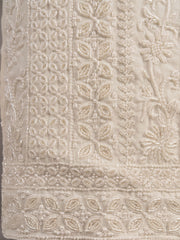 Beads Embroidered Work White Wedding Palazzo Dress