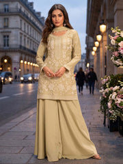 Green Real Chinnon Palazzo Style Dress