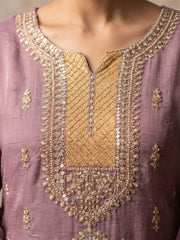 Heavy Beads Pink Embroidered Palazzo Style Dress