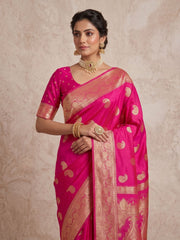 Woven Design Zari Silk Blend Saree