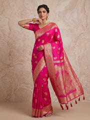 Woven Design Zari Silk Blend Saree