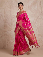 Woven Design Zari Silk Blend Saree
