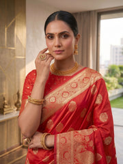 Woven Design Zari Silk Blend Saree