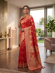 Woven Design Zari Silk Blend Saree