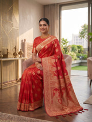 Woven Design Zari Silk Blend Saree
