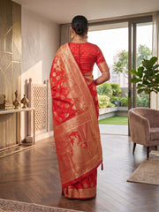 Woven Design Zari Silk Blend Saree