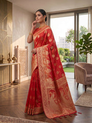 Woven Design Zari Silk Blend Saree