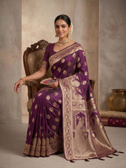 Woven Design Zari Silk Blend Saree