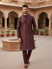 Men Ethnic Motifs Printed Regular Kurta with Trousers