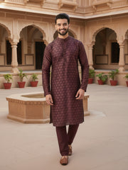 Men Ethnic Motifs Printed Regular Kurta with Trousers
