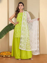 Women Ethnic Motifs Printed Regular Kurta with Palazzos & With Dupatta