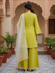 Women Ethnic Motifs Regular Patchwork Kurta with Palazzos & With Dupatta