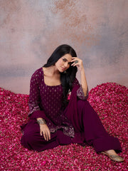 Women Ethnic Motifs Regular Kurta with Patiala & Dupatta