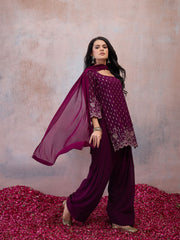 Women Ethnic Motifs Regular Kurta with Patiala & Dupatta